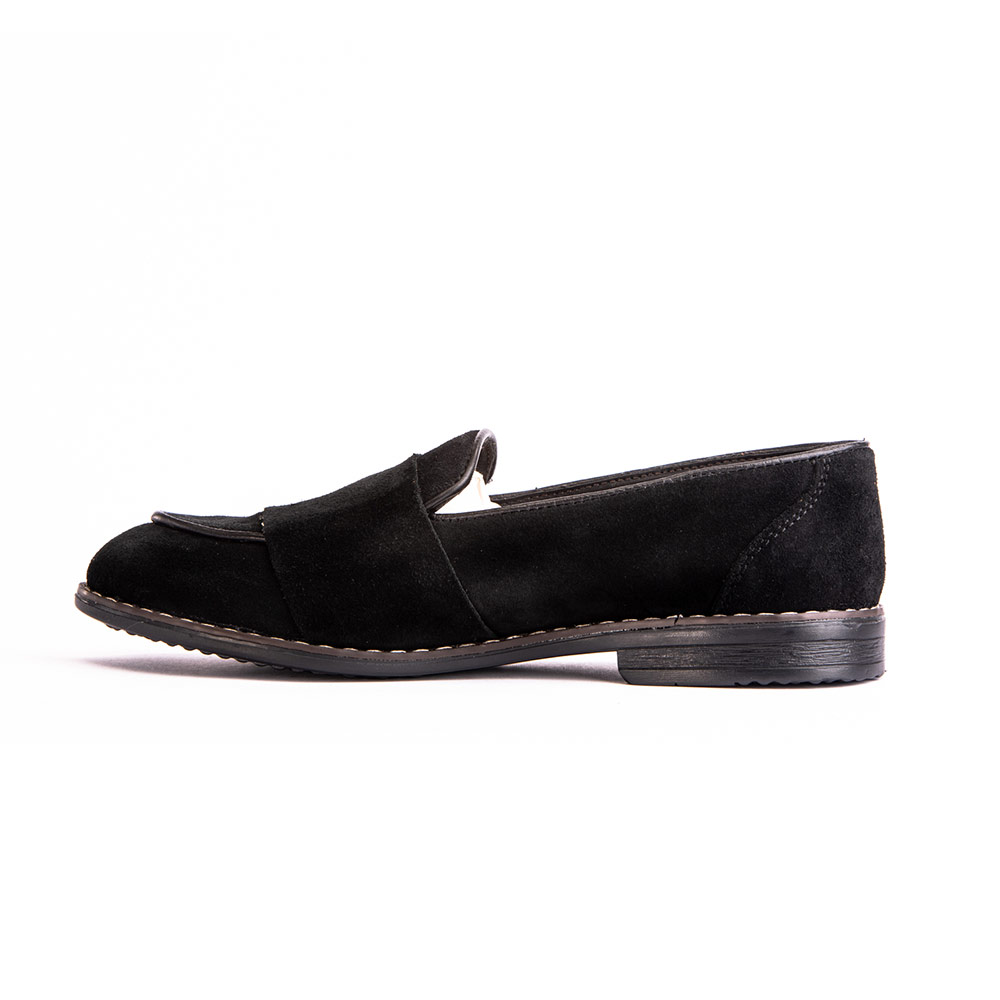 Men's double buckle monk shoes - Black-3