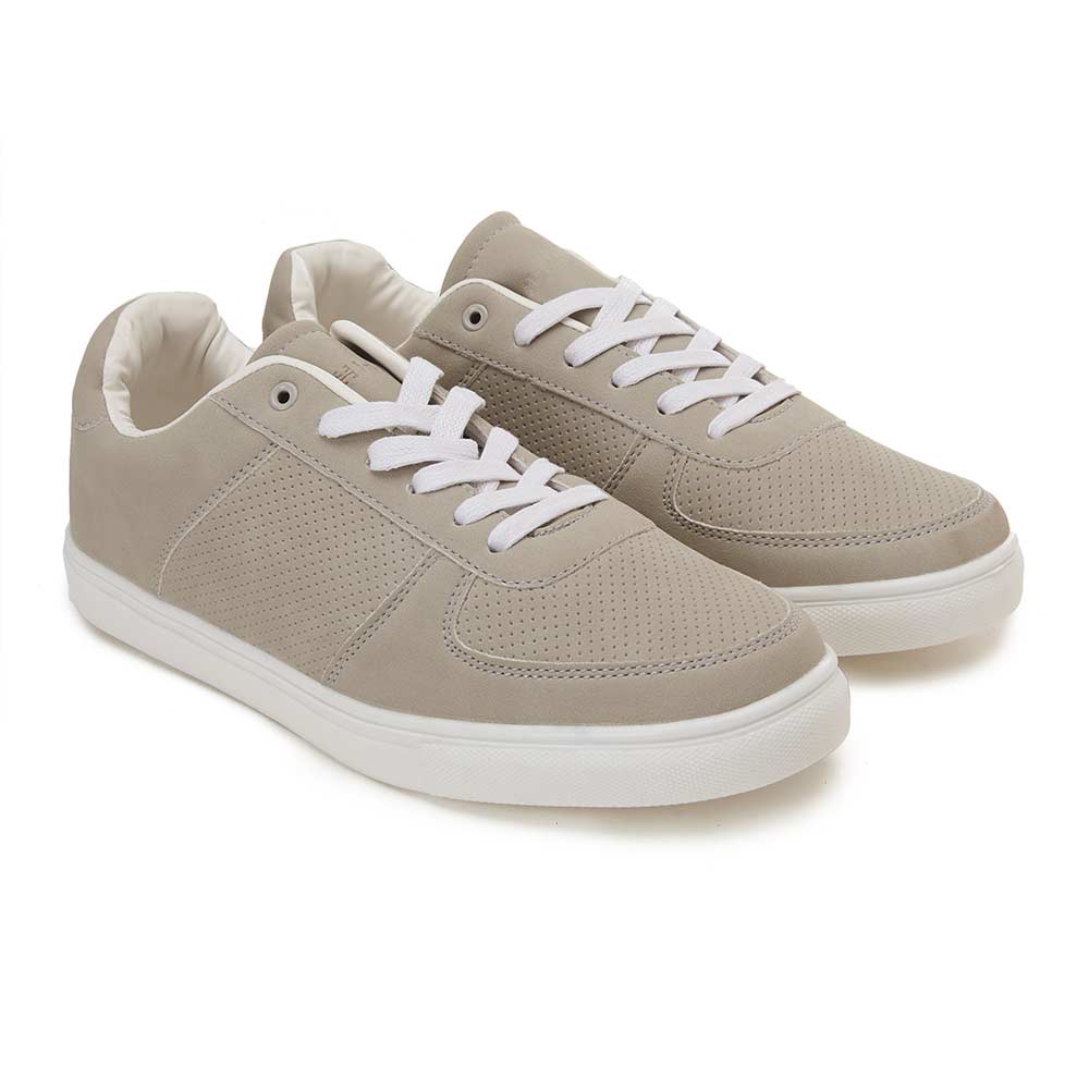 Faux-suede sneakers for men - Light Grey