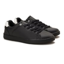 Men fashion sneakers with grey heel collar - Black