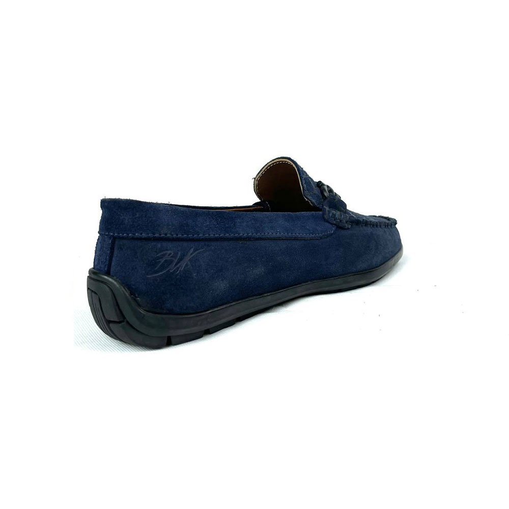 Printed moccasins - Navy