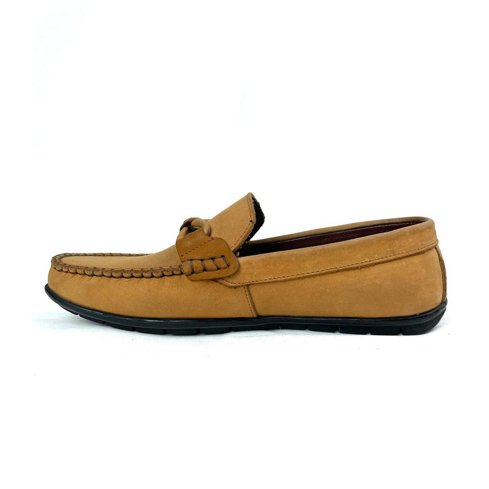 Nubuck men moccasins - Havana