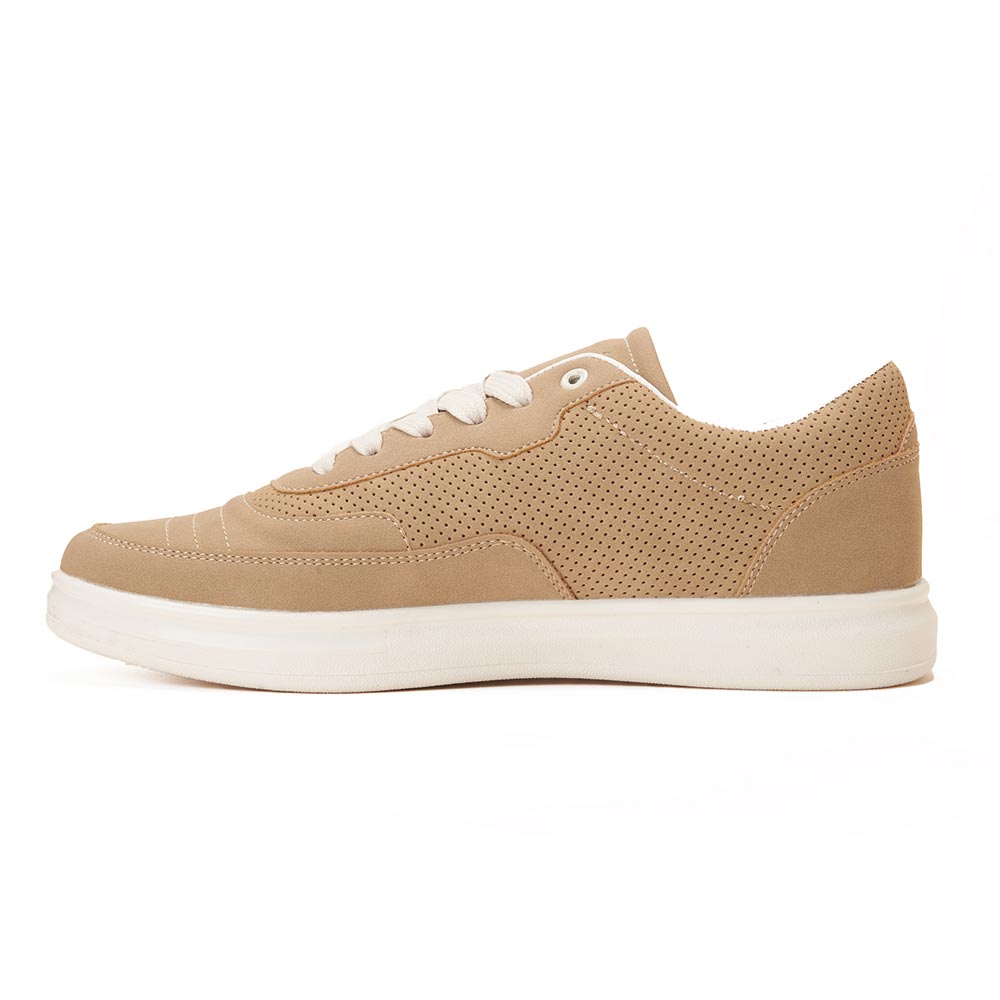 Fashion suede sneakers for men - Beige