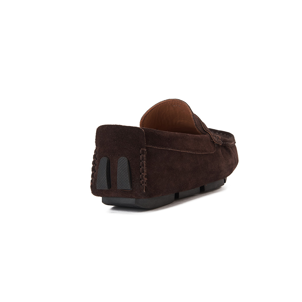 Men fashion chamois moccasin - Brown