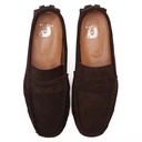 Men fashion chamois moccasin - Brown