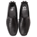 Men fashion leather moccasin - Black