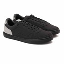 Men fashion chamois sneakers - Black