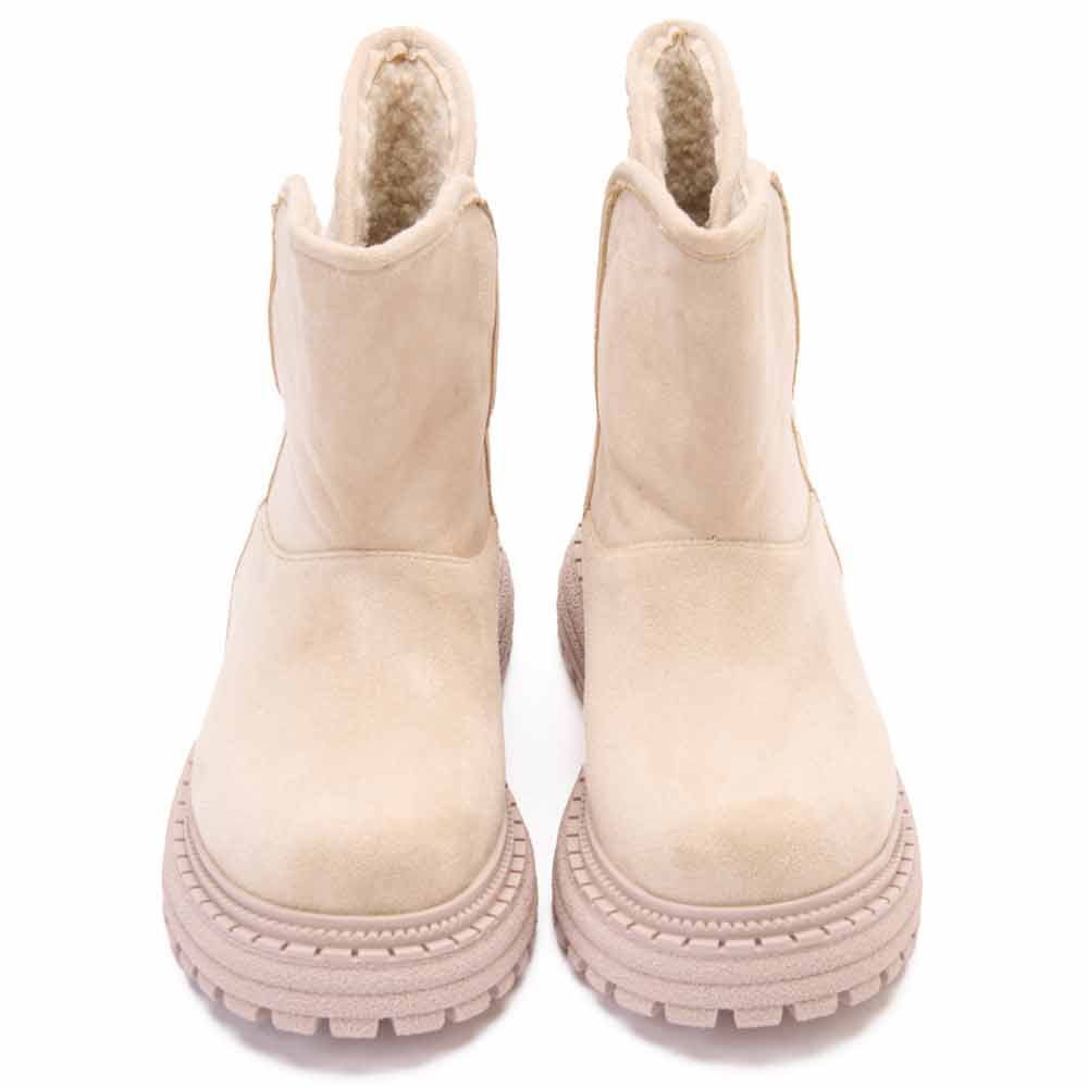 Women Stylish chamois boot - Beige2