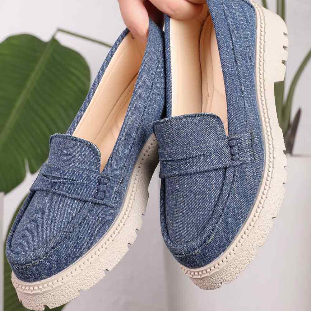 Women fashion moccasins - Jeans5