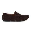 Men fashion chamois moccasin - Brown