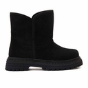 Women Stylish chamois boot - Black