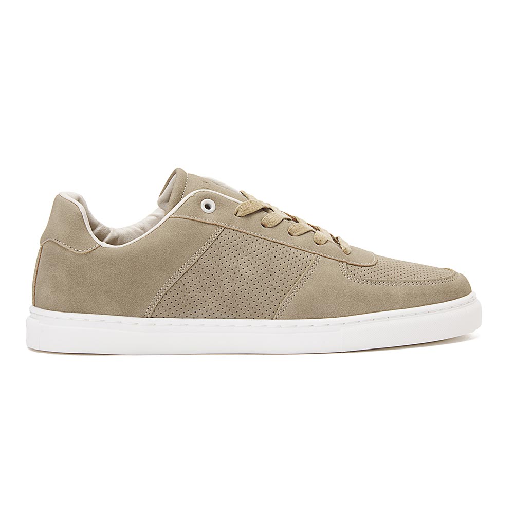 Faux-suede sneakers for men - Beige