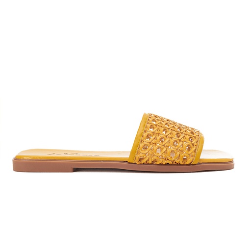 Stylish women slides - Mustard