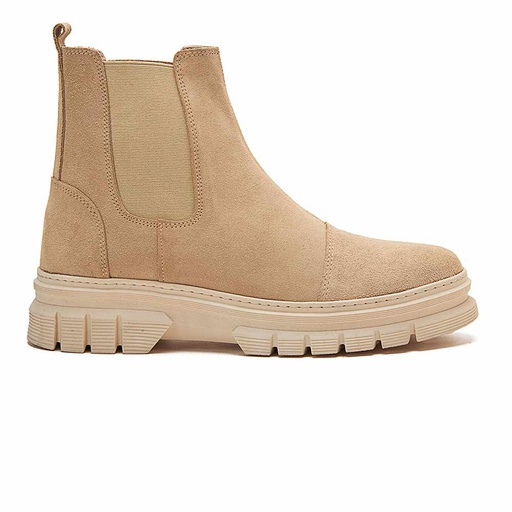 Men suede chelsea boots - Beige