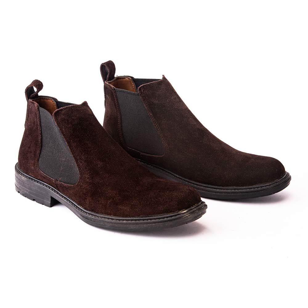 Chamois chelsea boot for men - Brown-4