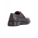 Round toe men shoes - Black-3