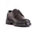 Round toe men shoes - Black-5
