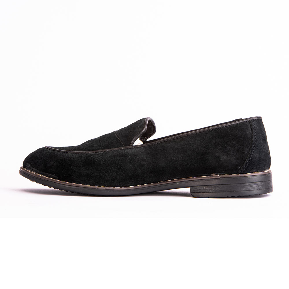 Men's single buckle monk shoes - Black-2