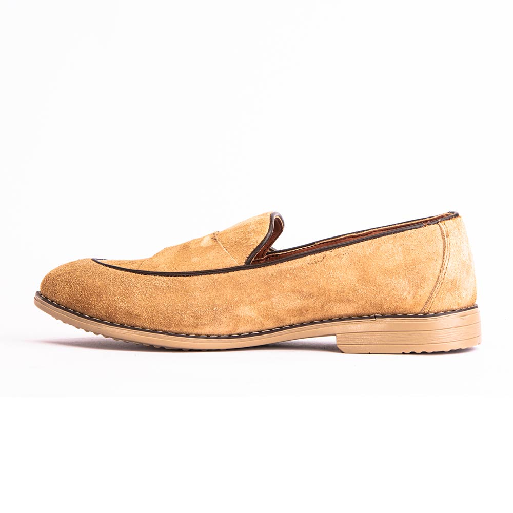 Men's single buckle monk shoes - Beige-2
