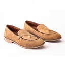 Men's single buckle monk shoes - Beige-4