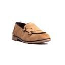 Men's double buckle monk shoes - Beige-6