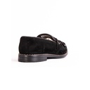 Men's double buckle monk shoes - Black-3