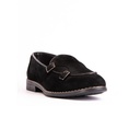 Men's double buckle monk shoes - Black-6