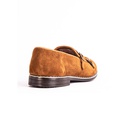 Men's double buckle monk shoes - Havana-3