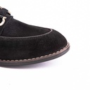 Men chamois loafers - Black-5