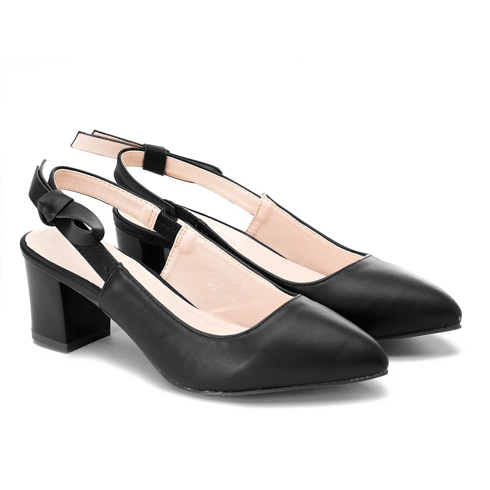 Women-sling-back-shoes-Black-4