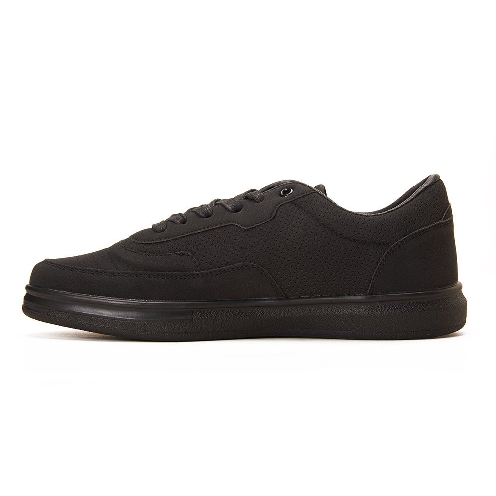 Fashion suede sneakers for men - Black