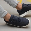 Fashion suede sneakers for men - Navy