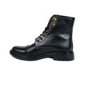 Genuine leather fashion men boots - Black