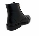 Genuine leather fashion men boots - Black