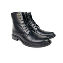 Genuine leather fashion men boots - Black