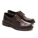Round toe men Casual shoes - Brown