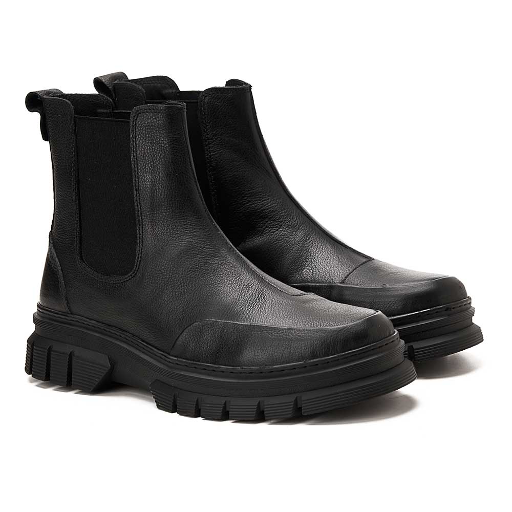 Leather men chelsea boots - Black2