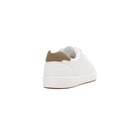Men fashion sneakers with beige heel collar - White1