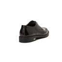 Men glossy casual shoes - Black