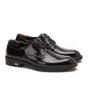 Men glossy casual shoes - Black1