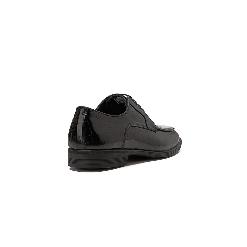 Men's leather stylish shoes - Black