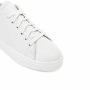 Women stylish sneakers with silver heel - White3