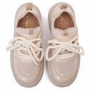 Women fashion glossy sneakers - White