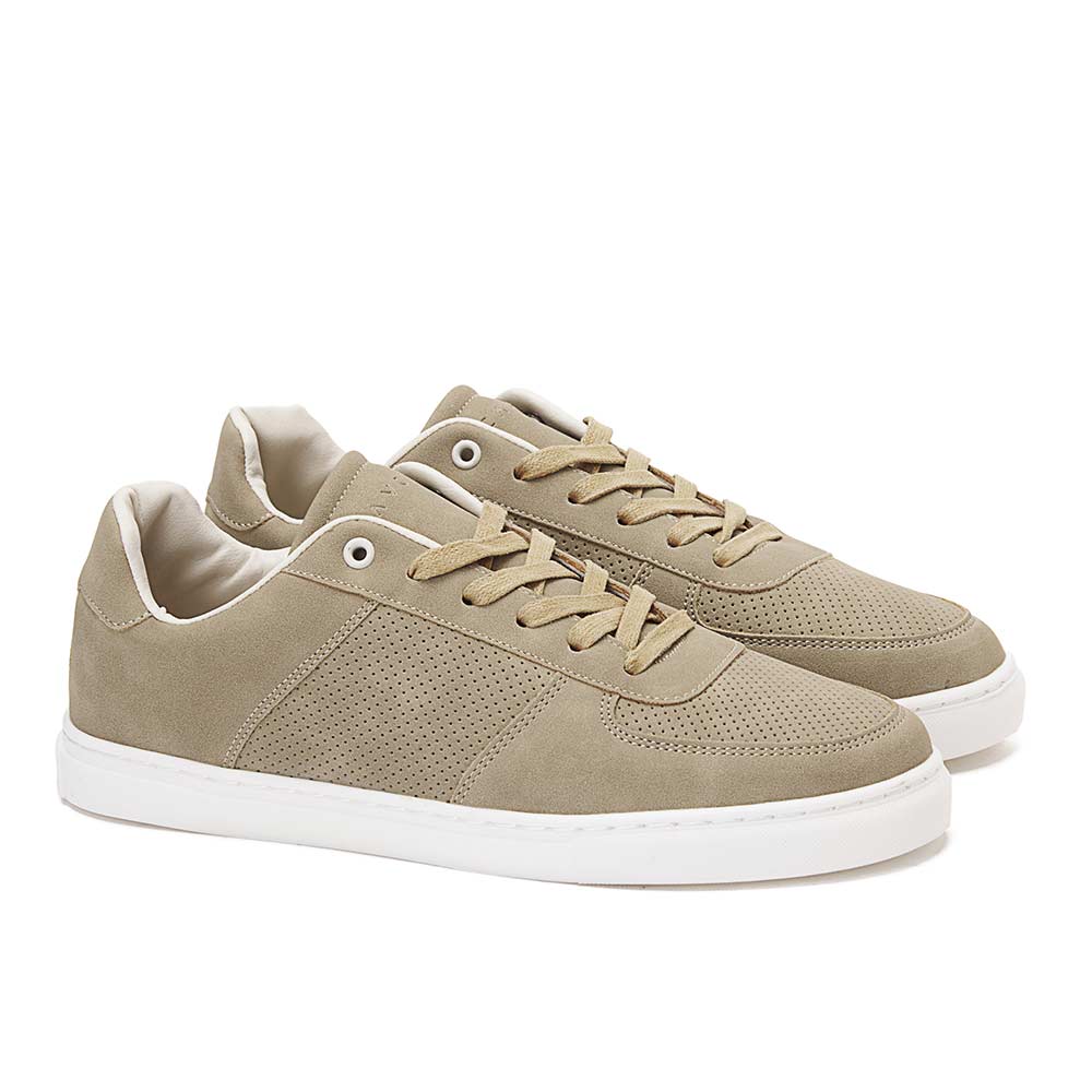 Faux-suede sneakers for men - Beige