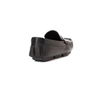 Men fashion leather moccasin - Black