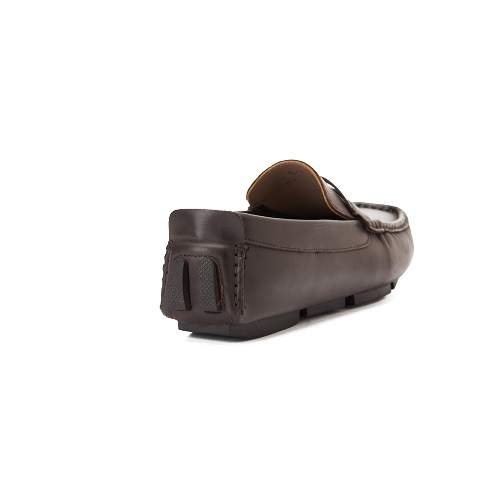 Men fashion leather moccasin - Brown