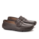 Men fashion leather moccasin - Brown