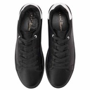 Men fashion sneakers with white collar - Black2