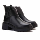 Women Fashion Leather Boot - Black