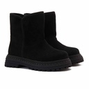 Women Stylish chamois boot - Black