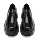 Men's high sole leather shoes - Black2